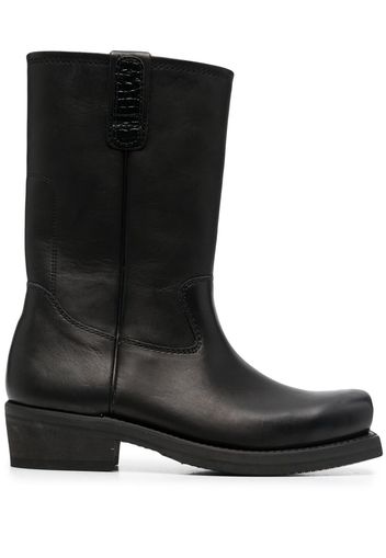 Our Legacy calf-length leather boots - Nero