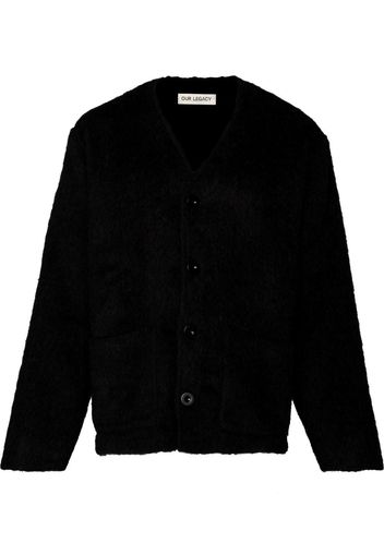 Our Legacy V-neck knitted cardigan - Nero