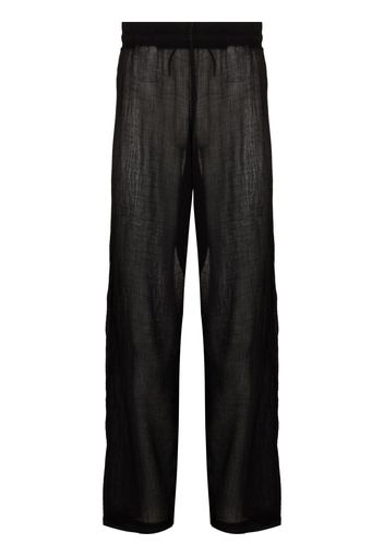 Our Legacy semi-sheer loose-fit trousers - Nero