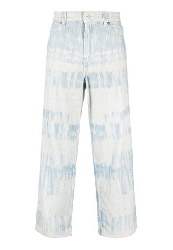 OUR LEGACY Vast Cut stroke-print jeans - Blu