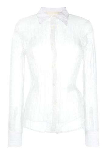 Our Legacy sheer pinstripe shirt - Bianco