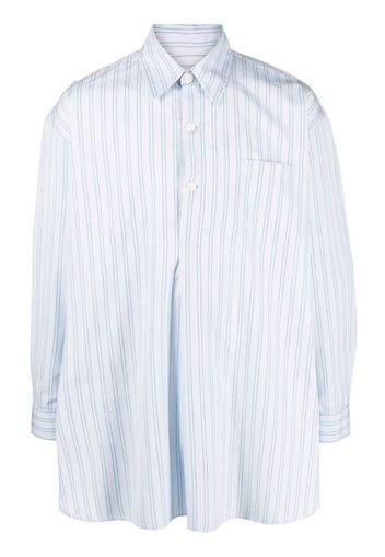 OUR LEGACY striped cotton shirt - Blu