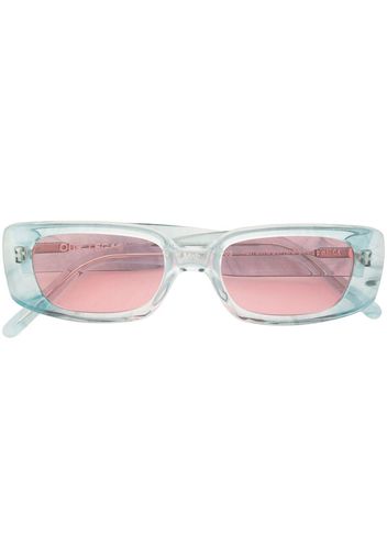 OUR LEGACY transparent oval frame sunglasses - Blu
