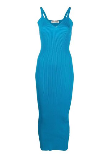 OUR LEGACY sleeveless ribbed-knit dress - Blu