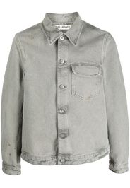 OUR LEGACY flap-pocket button-up denim jacket - Verde