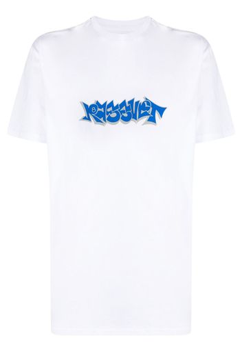 PACCBET logo-print cotton T-shirt - Bianco