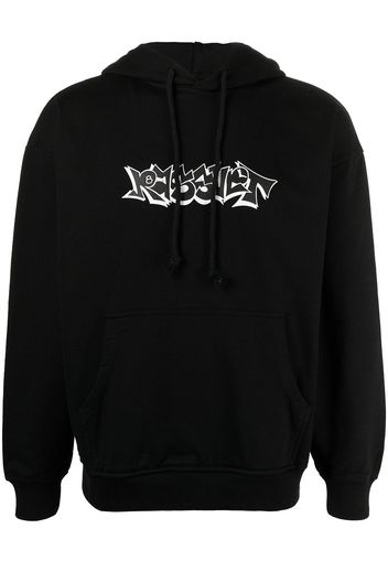 PACCBET graffiti print hoodie - Nero