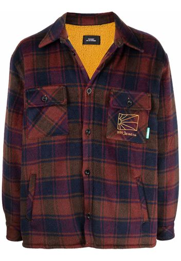PACCBET check shirt jacket - Rosso