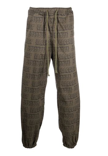 PACCBET straight-leg track pants - Verde