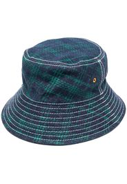 plaid check bucket hat