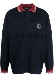 PACCBET logo-print long-sleeve jumper - Blu