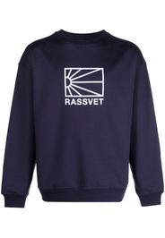 PACCBET logo-print cotton sweatshirt - 2 BLUE