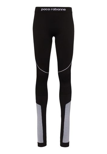 logo detail panelled sports leggings