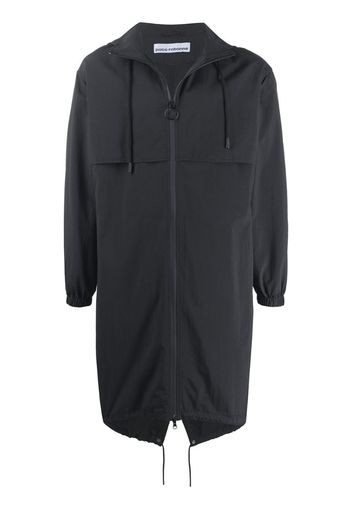 zip-through hooded parka