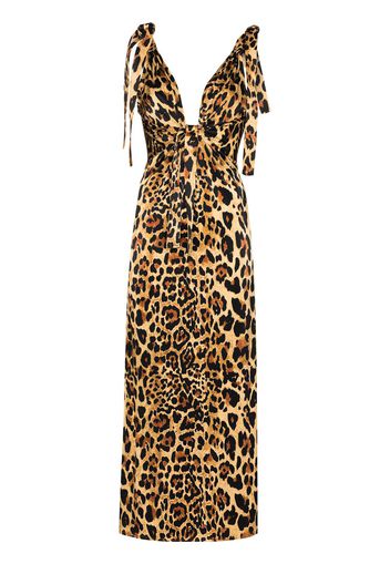 Paco Rabanne leopard print maxi dress - Giallo