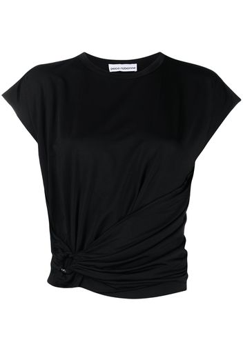 Paco Rabanne side-wrap T-shirt - Nero