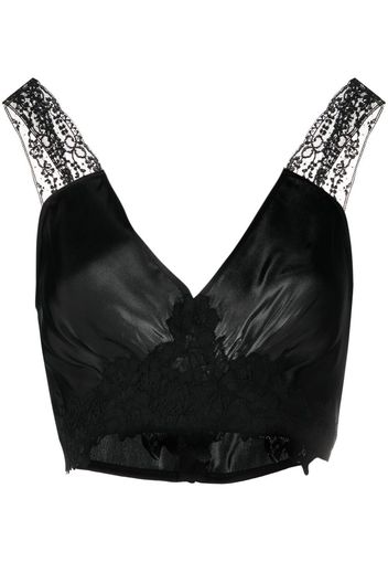 Paco Rabanne Top crop - Nero