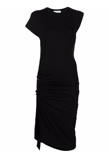 Paco Rabanne asymmetric midi dress - Nero