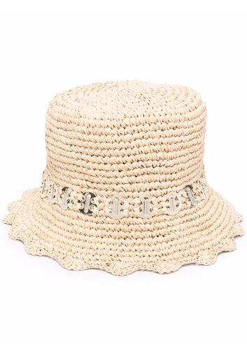 Paco Rabanne embellished sun hat - Toni neutri