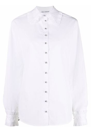 Paco Rabanne Camicia con ruches - Bianco