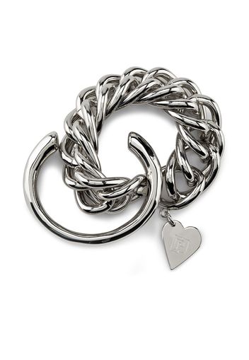 Paco Rabanne PACO SIL HEART CHAIN BRCLT - Argento