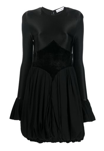 Paco Rabanne panelled flare dress - Nero