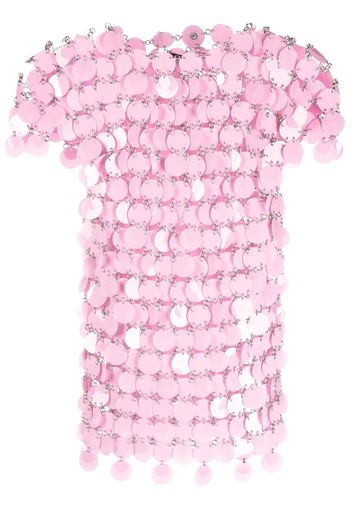 Paco Rabanne Pastilles chainmail top - Rosa