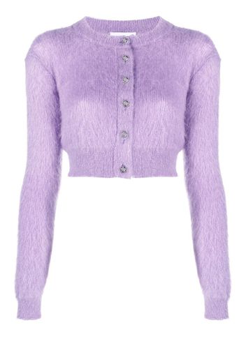 Paco Rabanne cropped round-neck cardigan - Viola