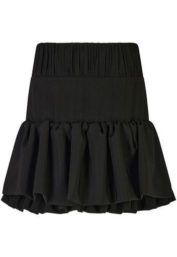 Paco Rabanne layered ruffled mini skirt - Nero