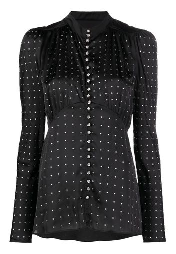 Paco Rabanne polka-dot tailored top - Nero