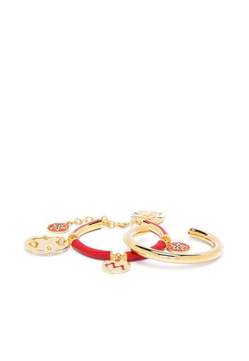 Paco Rabanne charm bangle bracelet set - Oro