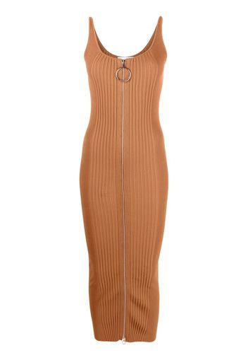 Paco Rabanne sleeveless knitted dress - Marrone