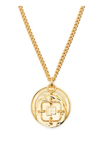 Paco Rabanne medallion pendant necklace - Oro