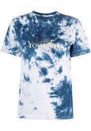 Paco Rabanne tie-dye print T-shirt - Blu