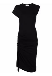 Paco Rabanne asymmetric midi dress - Nero