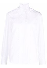 Paco Rabanne Camicia con ruches - Bianco