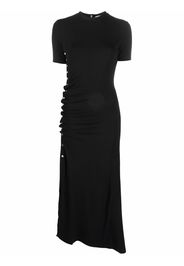 Paco Rabanne side-buttons midi dress - Nero