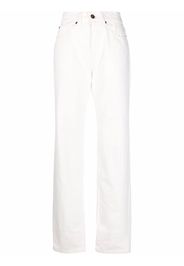 Paco Rabanne high-waisted straight-leg jeans - Bianco