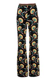 Paco Rabanne floral-print trousers - Nero