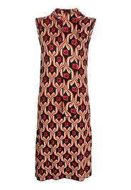 Paco Rabanne patterned sleeveless midi dress - Nero