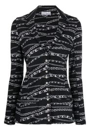 Paco Rabanne graphic-print long-sleeve jacket - Nero