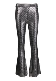 Paco Rabanne high waist flared trousers - Argento