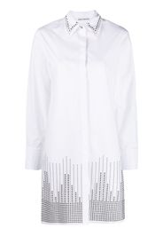 Paco Rabanne stud-embellished shirtdress - Bianco