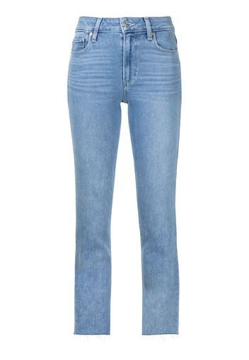 PAIGE Jeans con orlo a taglio vivo Cindy - Blu