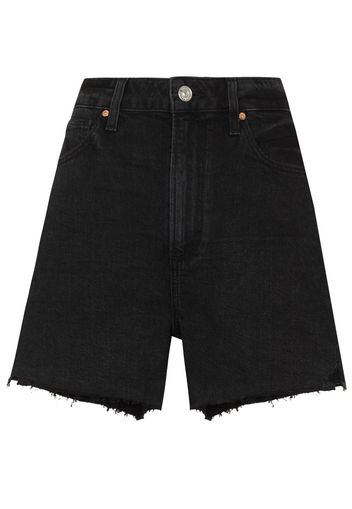 PAIGE Dani high-waisted denim shorts - Nero