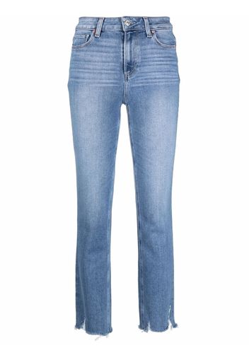 PAIGE mid-rise straight-leg jeans - Blu