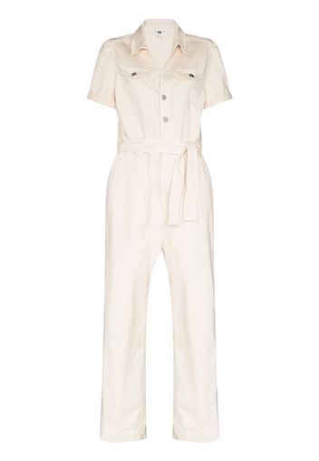 PAIGE Anessa short-sleeved jumpsuit - Bianco