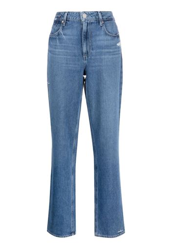 PAIGE mid-rise straight-leg jeans - Blu