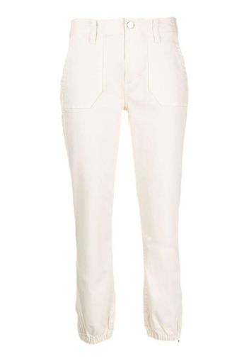 PAIGE Pantaloni sportivi denim Mayslie - Bianco