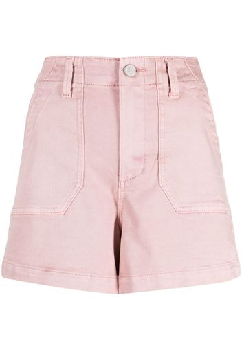 PAIGE Flaunt button-up denim shorts - Rosa